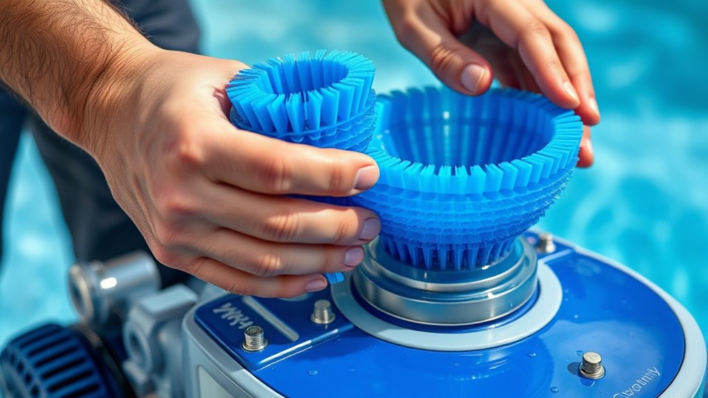replace brushes and baskets