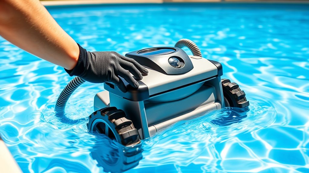 submerge and position properly