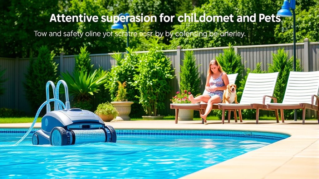 supervise poolside children safely