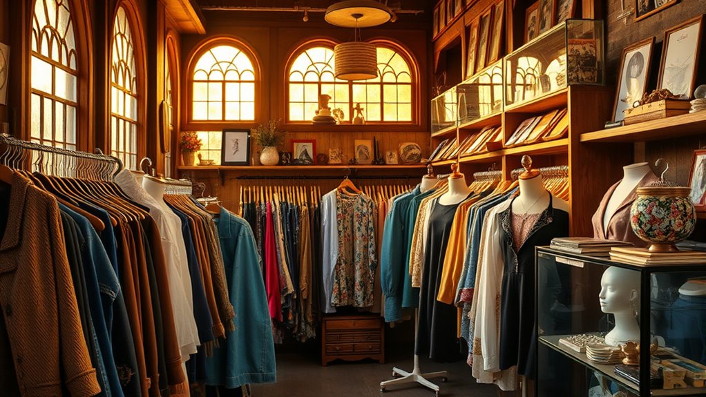 sustainable vintage clothing shopping