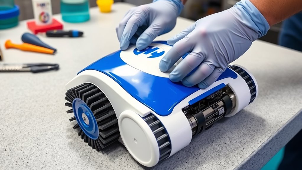 test cleaner after repairs