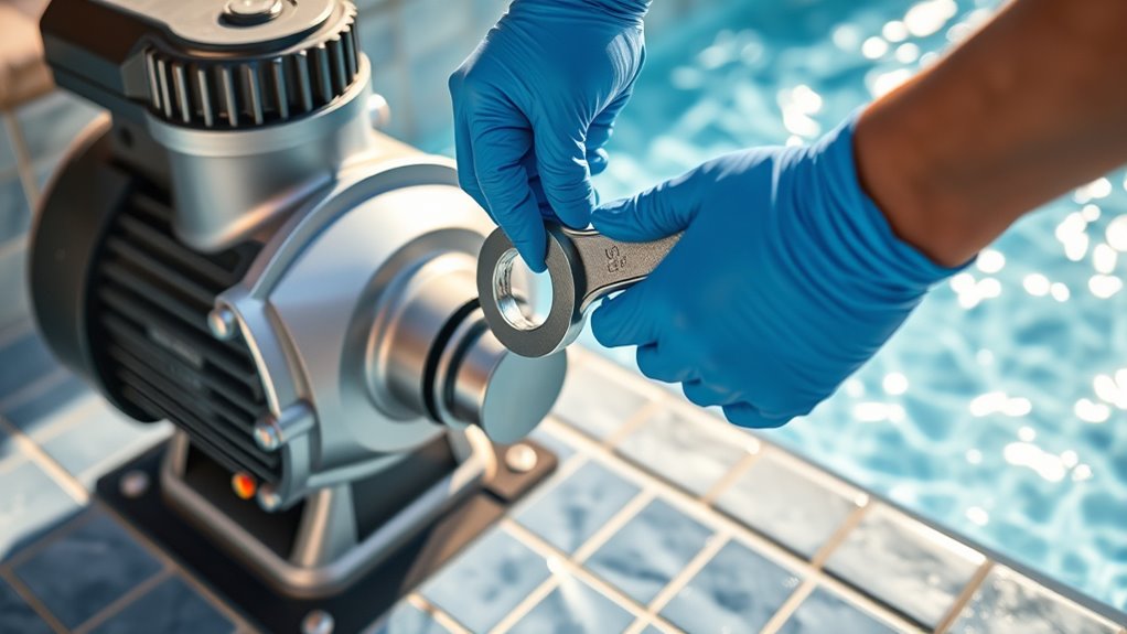 turn off pump and filter