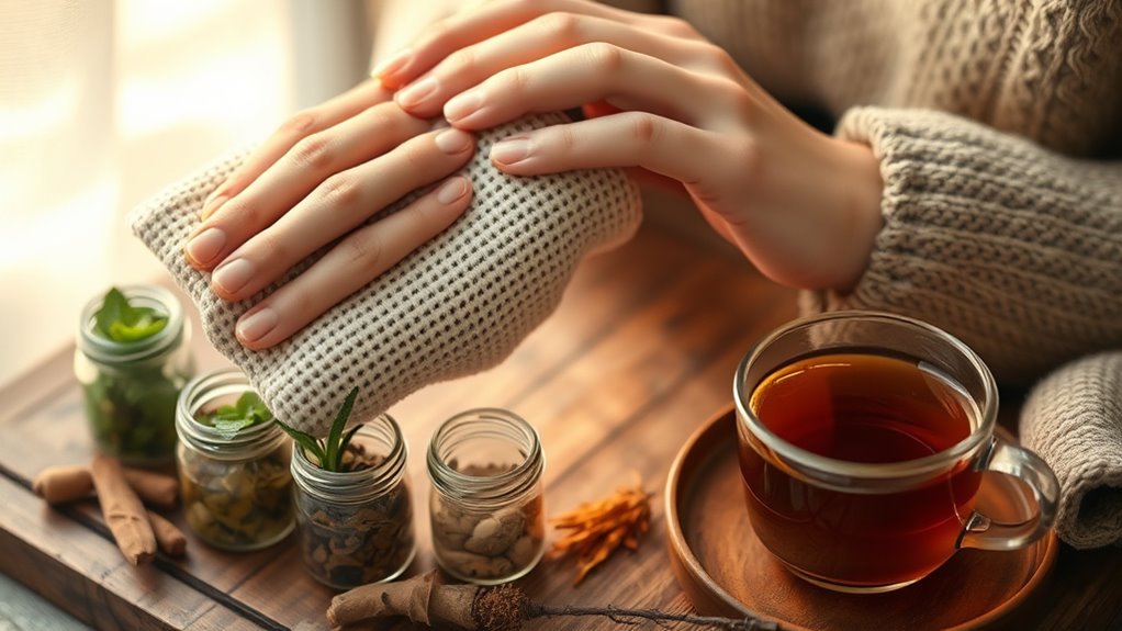 warm herbs soothe sinus discomfort