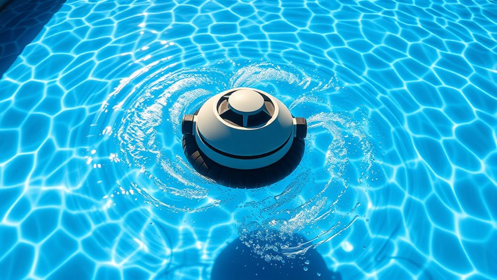 water pressure controls cleaner movement