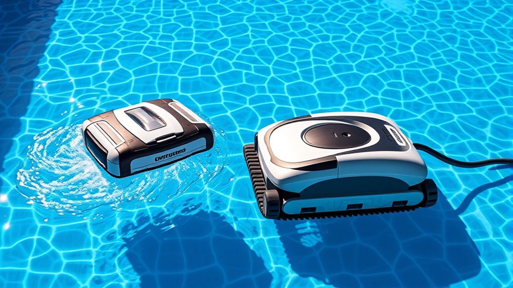 wireless vs wired pool cleaners