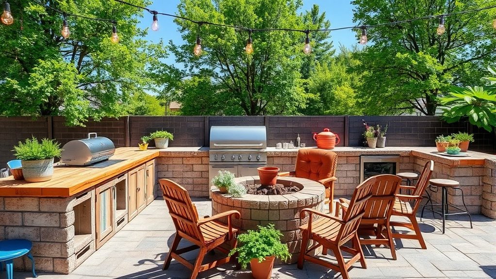 affordable outdoor kitchen materials