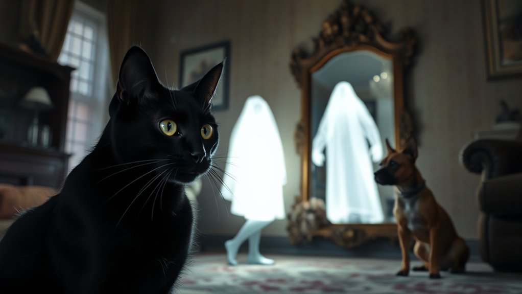 animals sensing unseen spirits