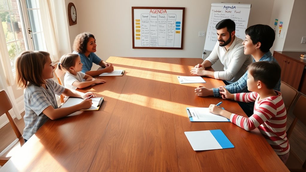 assign roles for family meetings