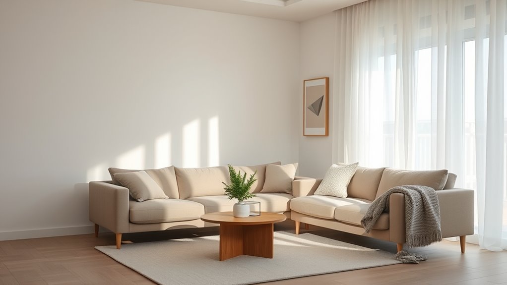 balanced personalized minimalist space