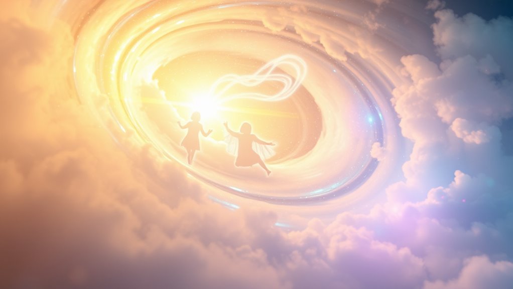 bright lights and spiritual beings