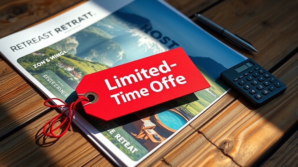 create urgency with limited time offers
