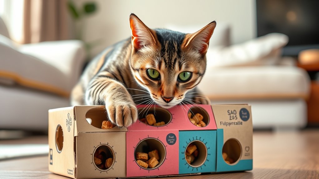 diy puzzle feeders for cats