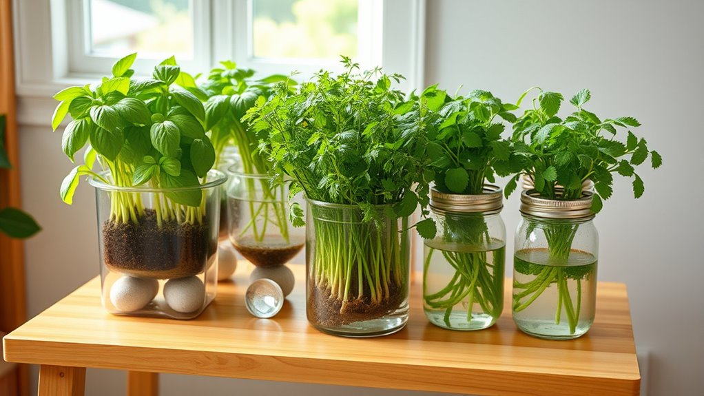 diy recycled hydroponic herb garden
