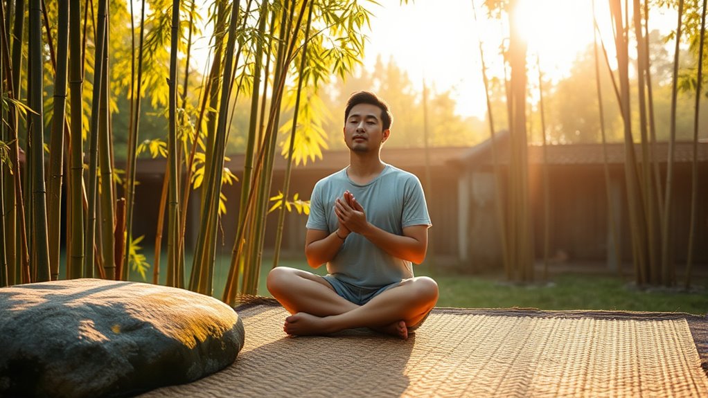 four breaths start meditation