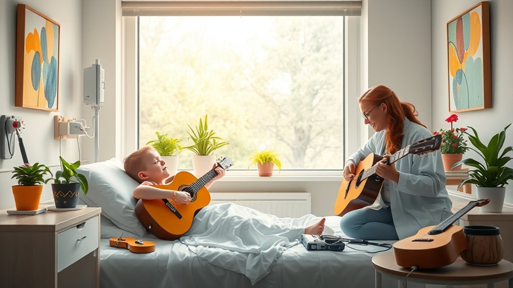 healing melodies in hospitals