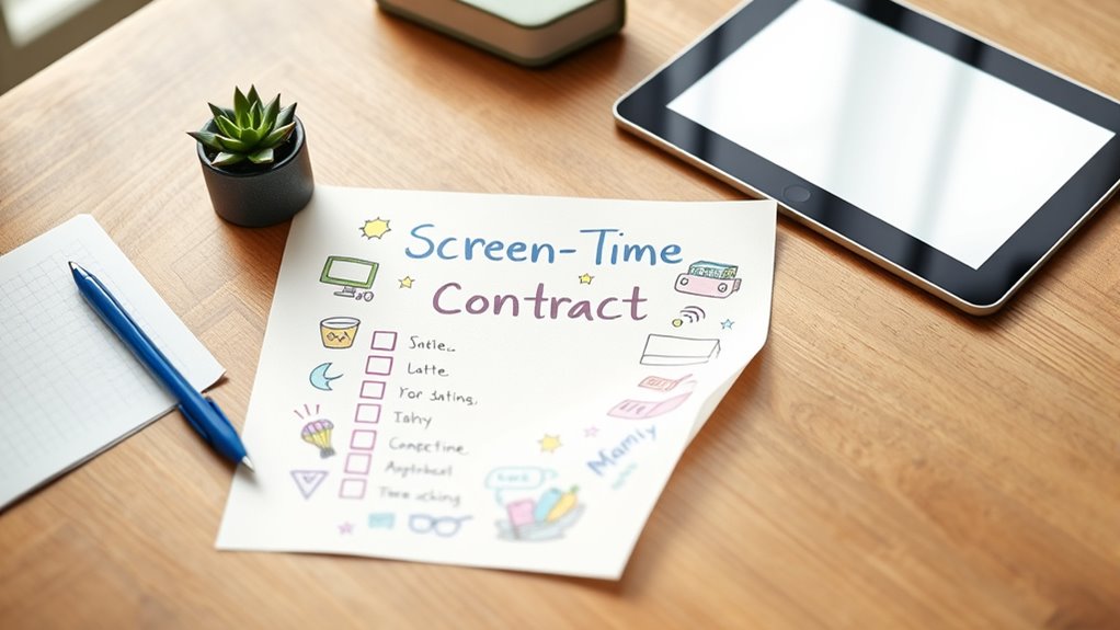 kids screen time agreement