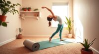 mini stretch exercises for limited spaces