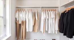 minimalist wardrobe organization