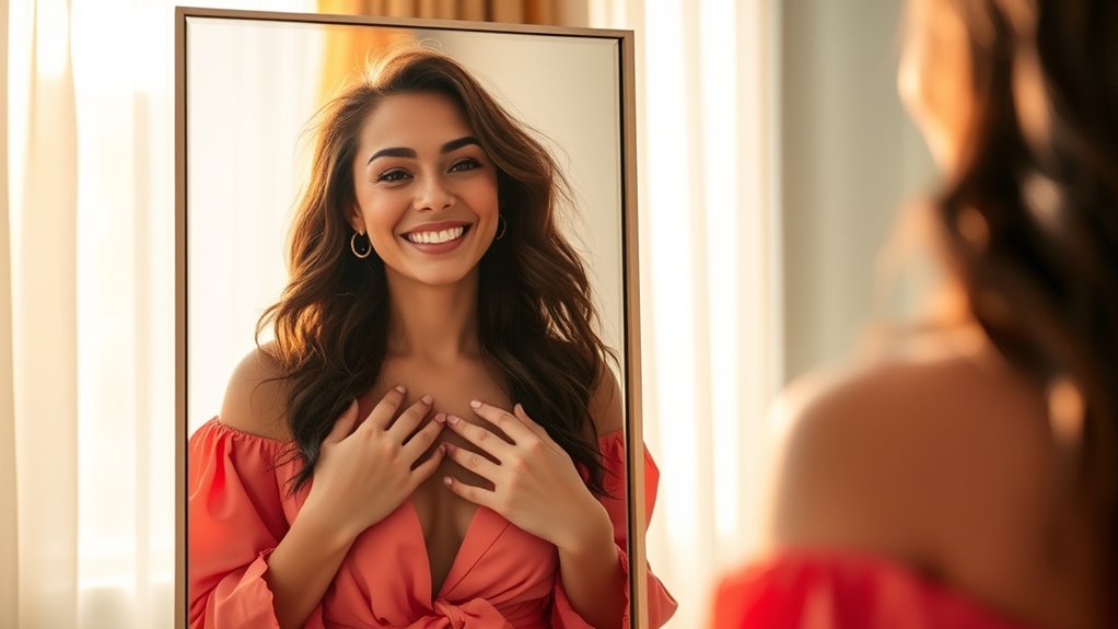 mirror talk boosts confidence