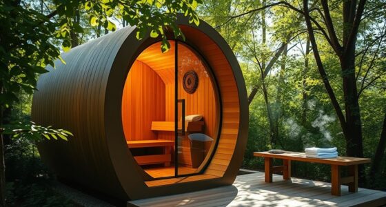 outdoor sauna benefits setup