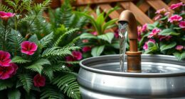 patio plant rainwater collection