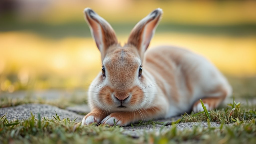 relaxed content rabbit body language