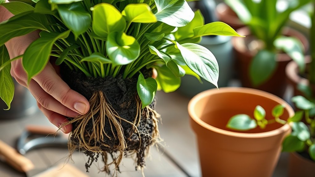 repot during optimal seasons