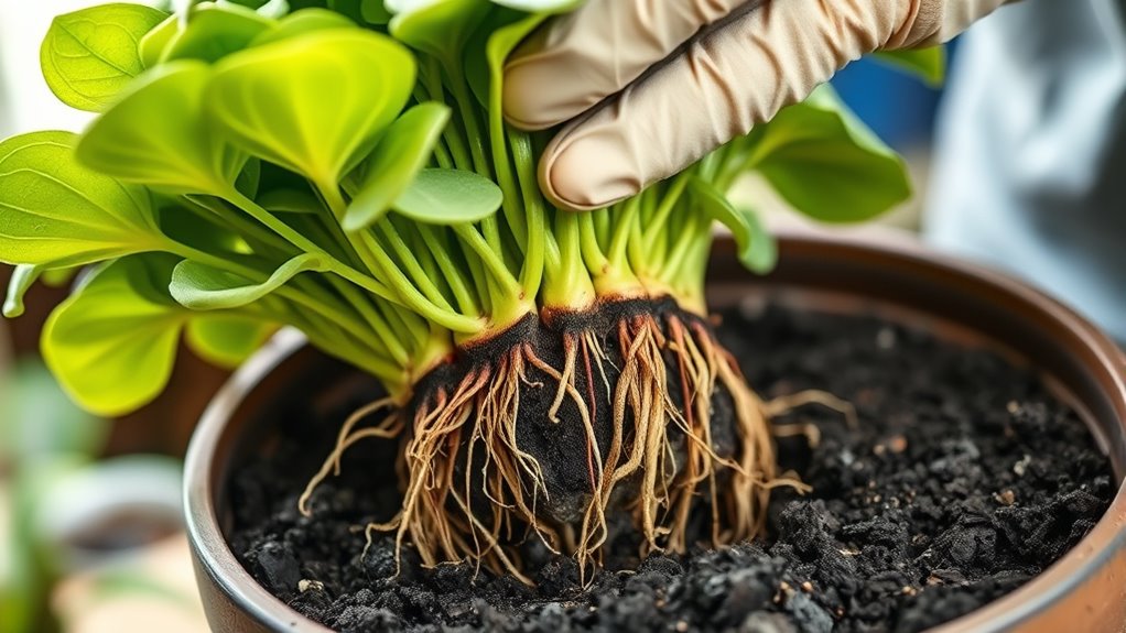 root disturbance affects plant health