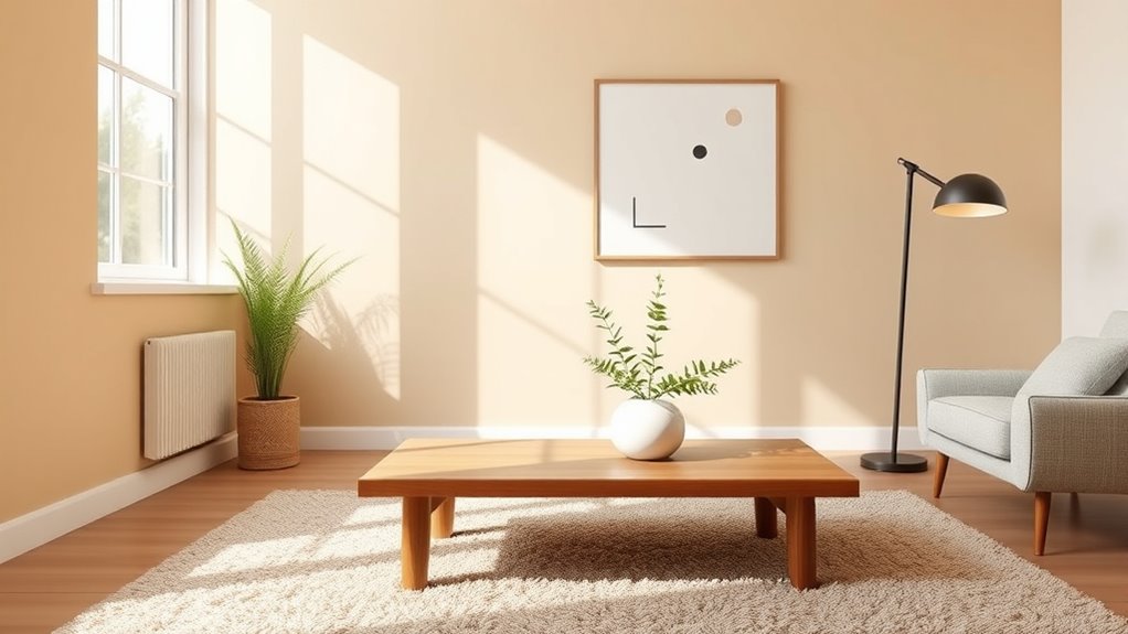 serene minimalistic interior design