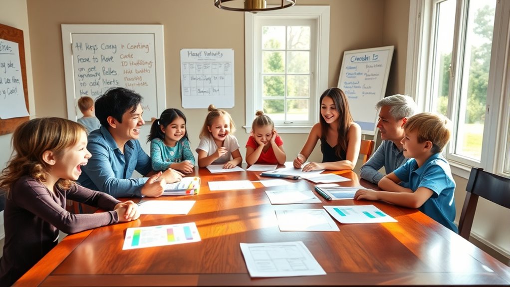 set regular family meeting times