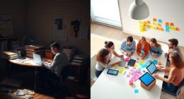 solo versus group brainstorming