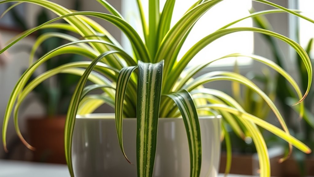 spider plants clean air