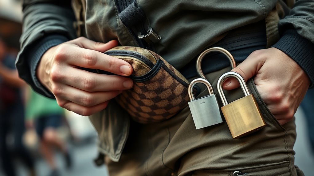 use lockable secure luggage