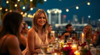 glamorous group date styling