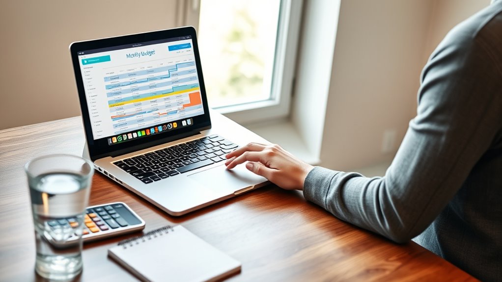regularly adjust and review budget