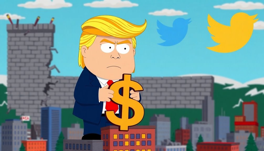 south park satire targets trump