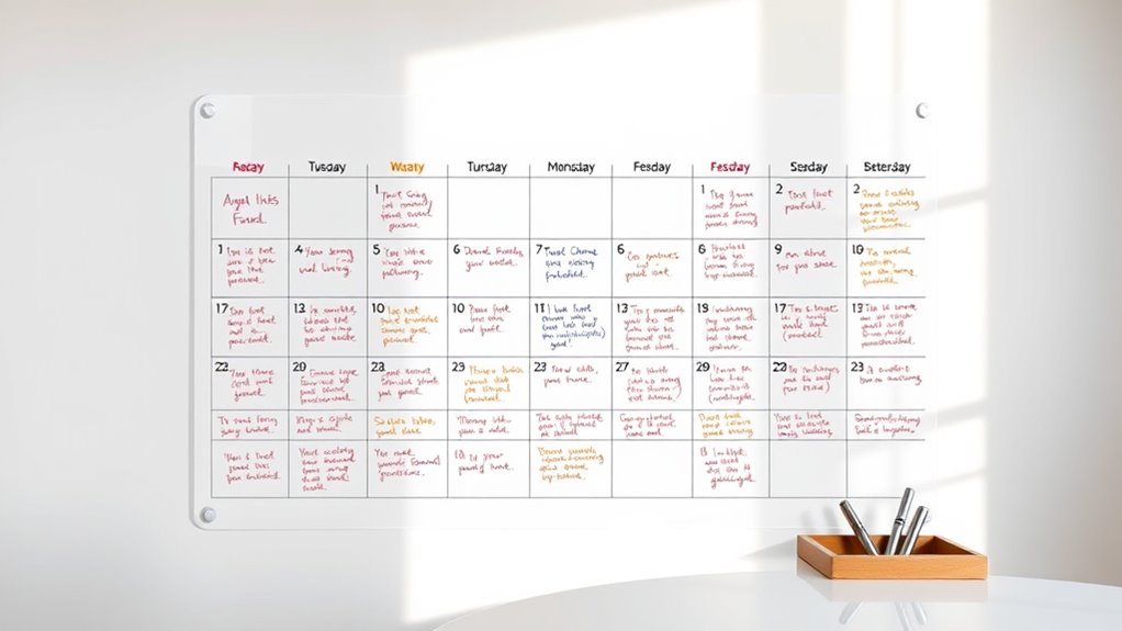 choosing the right dry erase calendar
