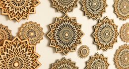 decorative wooden mandala art