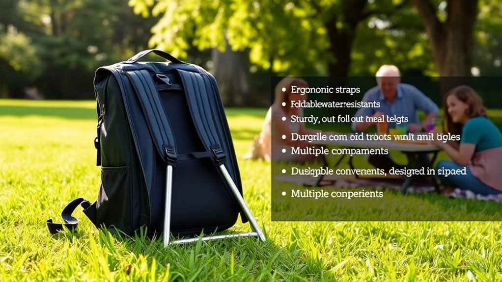 durable portable picnic backpack