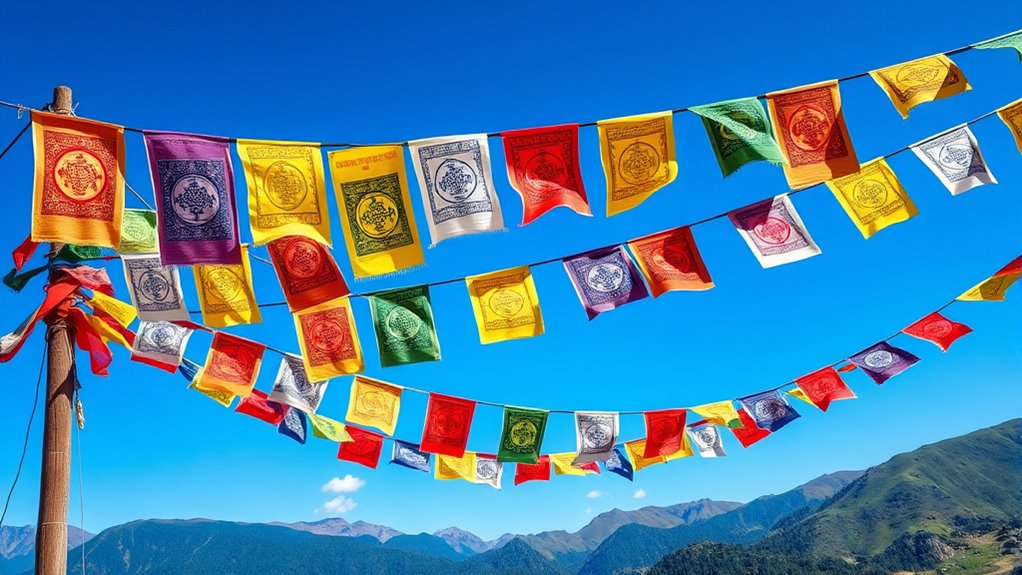 large tibetan prayer flags