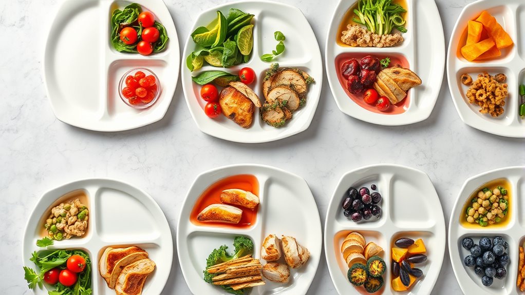 portion plates with macro guides