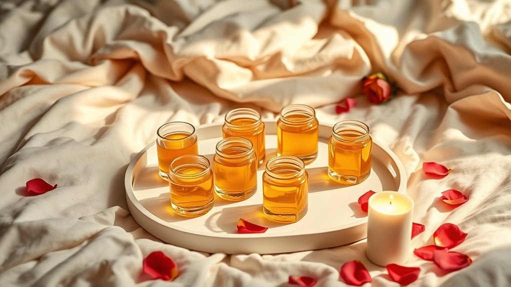 romantic aromatic massage candles