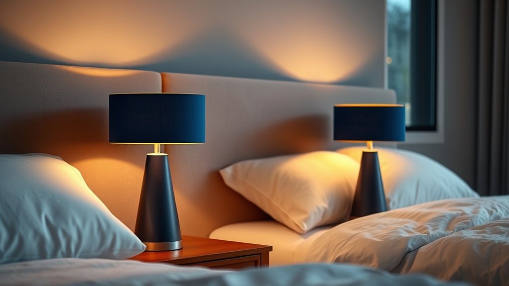top blue light bedside lamps