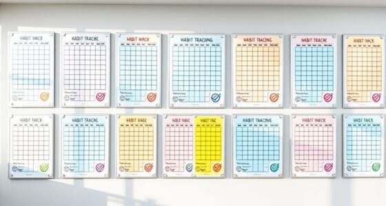 top habit tracking wall posters