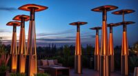 top outdoor heater towers