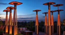 top outdoor heater towers