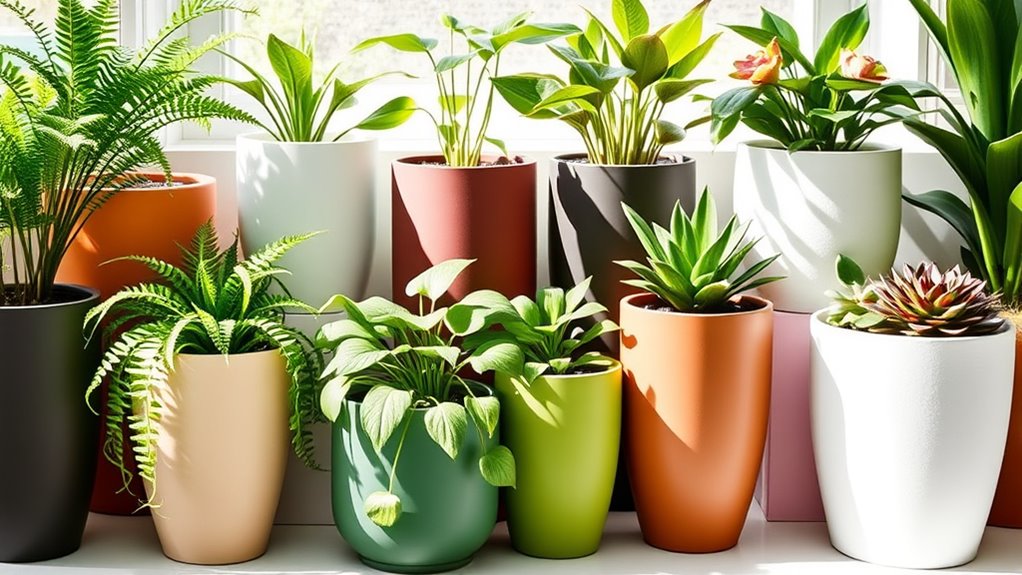 top self watering planters