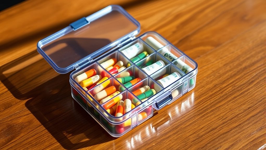 travel friendly supplement organizer features