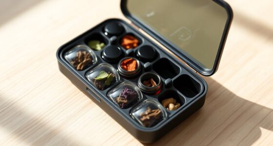 travel herbal supplement organizers