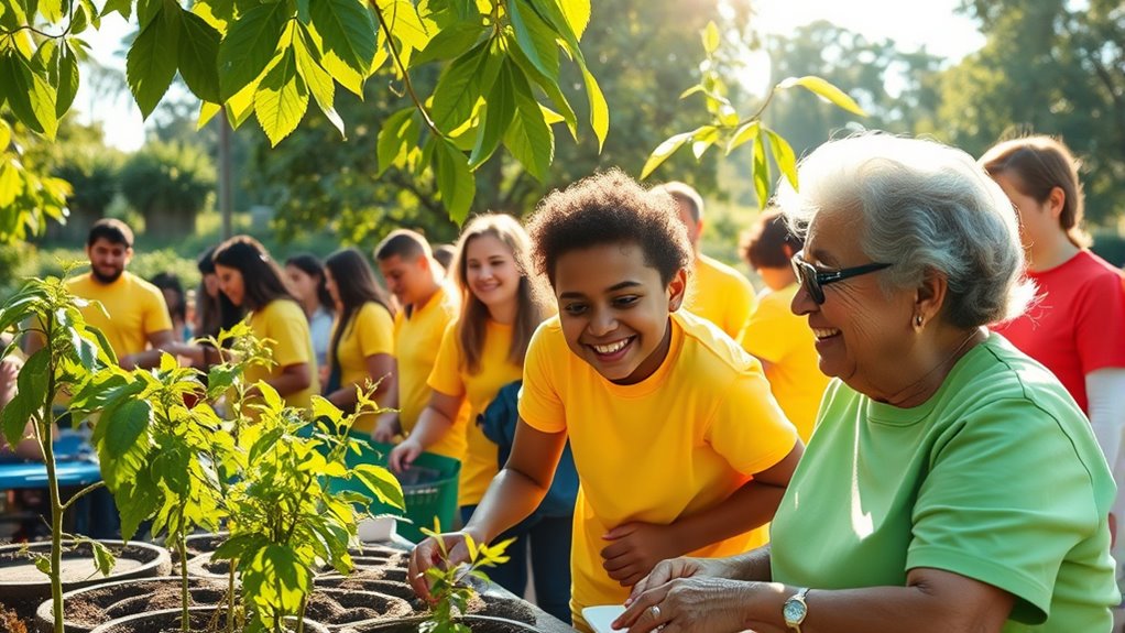 building connections through volunteering